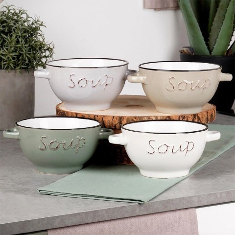 Miska bulionówka ceramiczna 600 ml 4 szt.