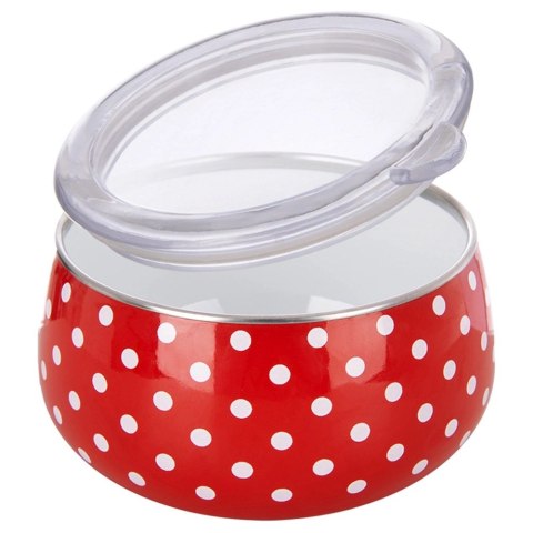 Miska Emaliowana TECKA 600 Ml z Pokrywką Żaroodporna Zmywarka ORION