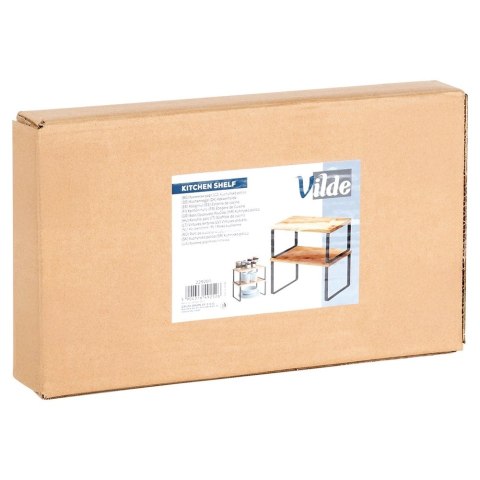 Półka kuchenna drewniana 33,5x19,5x16 cm / 33,5x18,5x13,5 cm 2 szt.