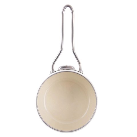 Rondel Emaliowany TONCA Retro Kremowy 1,1 L ORION 15 cm Indukcja
