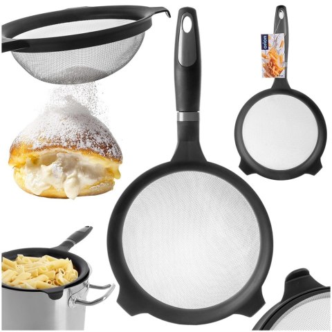 Sitko Kuchenne Czarne z Uchwytem Stal 19,5 cm Zmywarka ORION