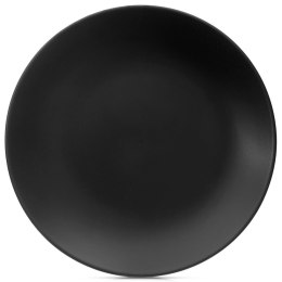 Talerz Obiadowy Płytki Ceramiczny Czarny Matowy 27 cm ORION Zmywarka