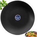 Talerz Obiadowy Płytki Ceramiczny Czarny Matowy 27 cm ORION Zmywarka