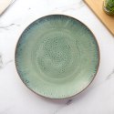 Talerz Obiadowy Płytki Ceramiczny Zielony GLAZE 27 cm ORION Szkliwiony