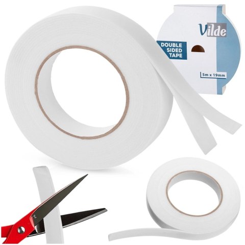 Taśma samoprzylepna dwustronna 19 mm x 5 m