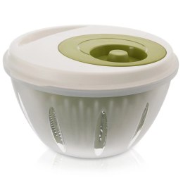 Wirówka Suszarka do Sałaty ELA 4,5 L ORION Ręczna z Korba Zielono-Biała