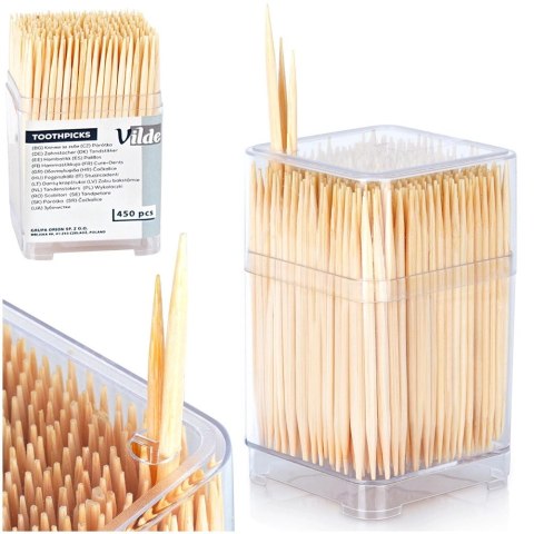 Wykałaczki bambusowe 6,5 cm 450 szt.