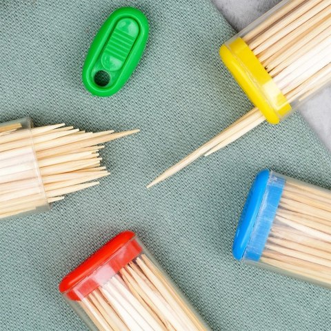 Wykałaczki Bambusowe 6,5 cm 60 szt. Drewniane Solidne Trwałe ORION