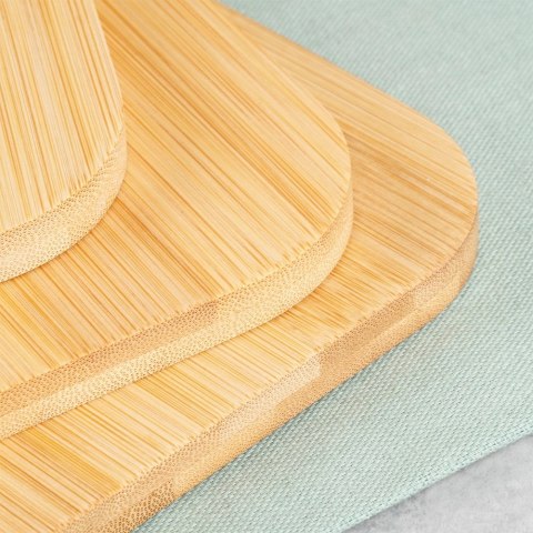 Zestaw Deski do Krojenia Kuchenne Drewniane Bambusowe Solidne VILDE 3 szt.