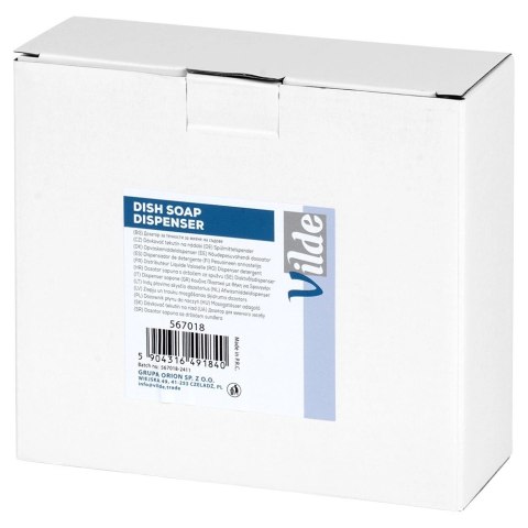 Dozownik płynu do naczyń z pojemnikiem na gąbkę czarny 400 ml