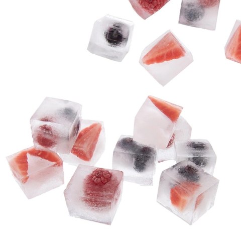 Forma do Kostek Lodu ORION z Pokrywką Silikonowa Beżowa 24 szt.