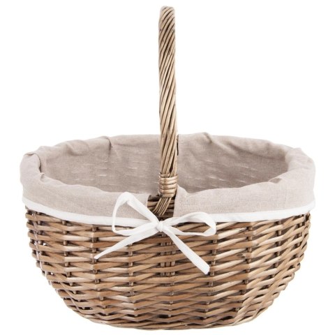 Kosz Piknikowy Wiklinowy 40 x 31 x 40 cm ORION Pojemny i Uniwersalny