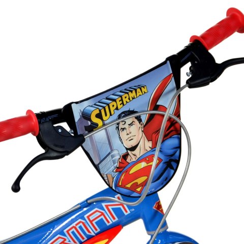 Rower dziecięcy Dino SUPERMAN 14" 2024 niebieski