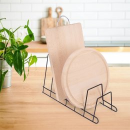 Stojak na Pokrywki Talerze Metalowy Czarny RADKA 6 szt. 34,5 cm ORION