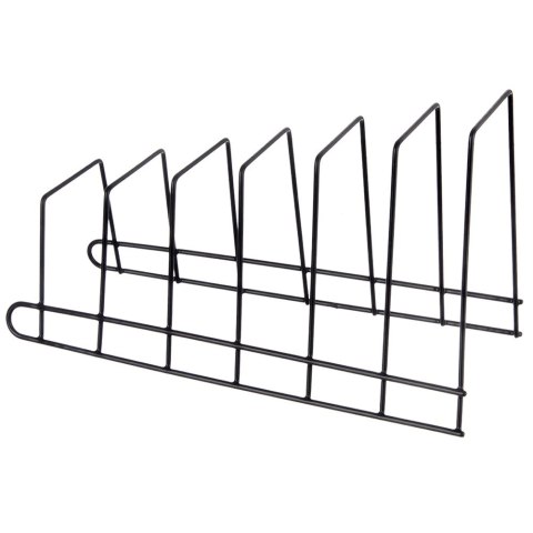 Stojak na Pokrywki Talerze Metalowy Czarny RADKA 6 szt. 34,5 cm ORION