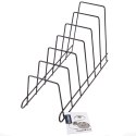 Stojak na Pokrywki Talerze Metalowy Czarny RADKA 6 szt. 34,5 cm ORION