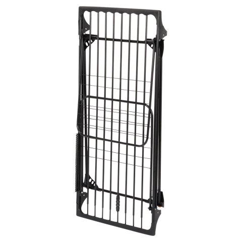 Suszarka XXL na Pranie Ubrania Metalowa Czarna Składana VILDE 204-260 cm