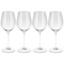 Kieliszki do Wina Białego 380 ml Ryflowane Zestaw 4 szt. Glass