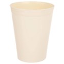 Zestaw 6 Kubków 300 ml Kremowe Plastikowe Sandy do Mikrofali