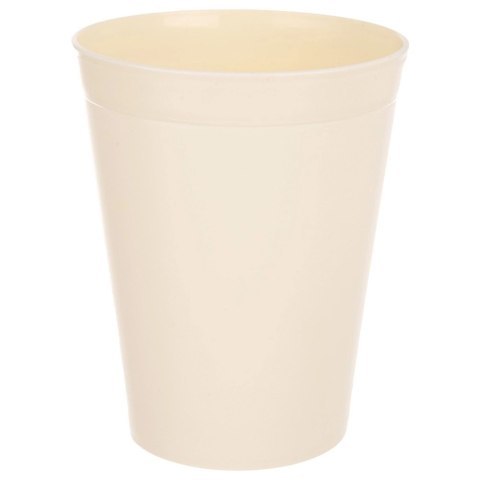 Zestaw 6 Kubków 300 ml Kremowe Plastikowe Sandy do Mikrofali