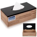 Chustecznik Drewniany MDF Loft Line Czarna Pokrywa ORION na Serwetki