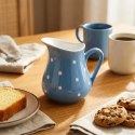 Dzbanek Ceramiczny 480 ml Niebieski w Groszki Dots Mlecznik Sosjerka