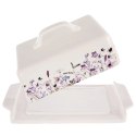 Maselniczka Porcelanowa Louka Maselnica z Pokrywką w Polne Kwiaty