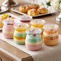Pucharki z Pokrywkami 160ml Zestaw 6 szt. do Monoporcji i Deserów