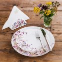 Serwetnik Porcelanowy Louka Biały w Polne Kwiaty ORION Dekoracja