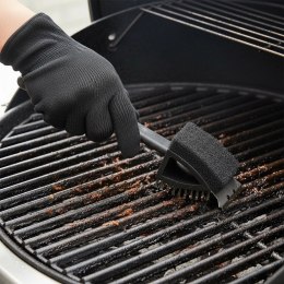 Szczotka do Czyszczenia Grilla 3w1 Skrobak Gąbka Drut Stal Nierdzewna
