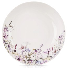 Talerz Głęboki Porcelanowy 600 ml Louka na Zupę Makaron Kwiaty