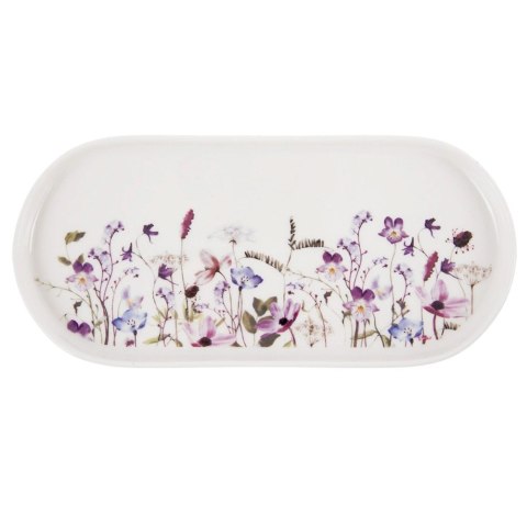 Talerz Owalny Porcelanowy 25 x 12 cm Louka Półmisek w Kwiaty