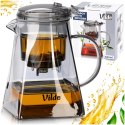 Dzbanek Zaparzacz Szkło 880 ml System Spustowy Kwadratowy VILDE