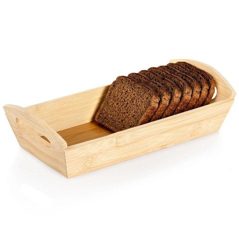 Koszyk na Pieczywo Bambusowy 29 x 14 cm z Uchwytami VILDE Drewniany