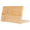 Stojak na noże bambusowy magnetyczny 25x14x15 cm