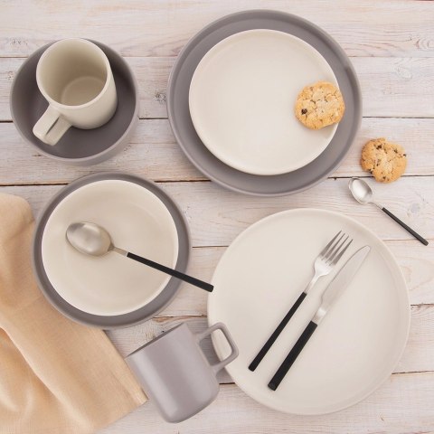 Talerz Obiadowy Płytki Ceramiczny Kremowy ORION SKANDI 26,5 cm