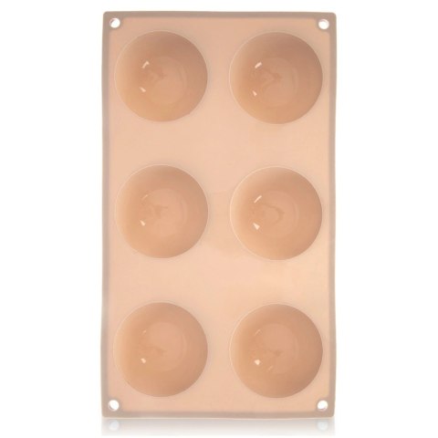 Forma Silikonowa PÓŁKULE 6 szt Mono-porcje Desery Semifreddo Lody