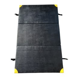 Materac Do Ćwiczeń Składany 3-Częściowy MASTER PE 200x120x5 cm Czarny