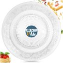 Talerz Obiadowy 25 cm Szkło Kryształowe Patera do Serwowania VILDE
