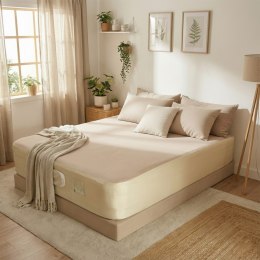 Materac Dwuosobowy Welurowy Z Pompką AVENLI 200x140 cm Nadmuchiwany