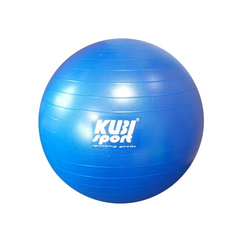 Piłka Gimnastyczna do Ćwiczeń Treningu Fitness Niebieska KUBISPORT 550 mm