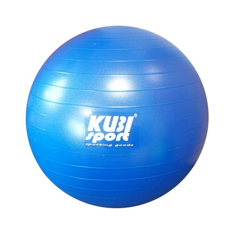 Piłka Gimnastyczna do Ćwiczeń Treningu Fitness Niebieska KUBISPORT 650 mm