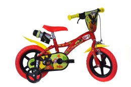 Rowerek Dziecięcy 12 Cali Królik Bing Kółka Boczne Wolnobieg Dino Bikes