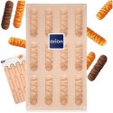 Forma Silikonowa do Pieczenia Ciastek Pralin Paluszków Beżowa 12 szt
