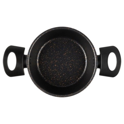 Garnek Granitowy Non-Stick do Gotowania Duszenia Czarny 1,2 L VILDE