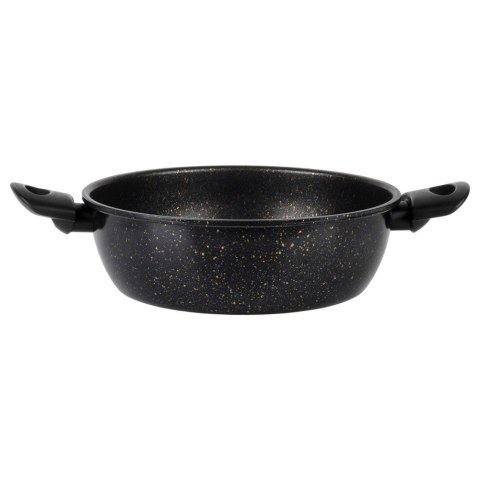 Garnek Granitowy Non-Stick do Gotowania Duszenia Czarny 2,7 L VILDE