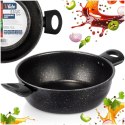 Garnek Granitowy Non-Stick do Gotowania Duszenia Czarny 2,7 L VILDE