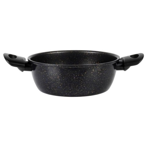 Garnek Granitowy Non-Stick do Gotowania Duszenia Czarny 2 L VILDE