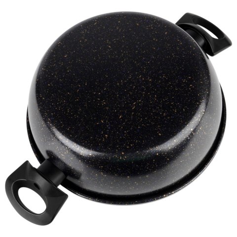 Garnek Granitowy Non-Stick do Gotowania Duszenia Czarny 2 L VILDE