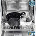 Garnek Granitowy z Pokrywką Indukcja Czarny 3,6 L 24 cm VILDE